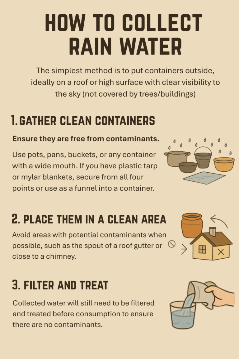 how to collect rain water