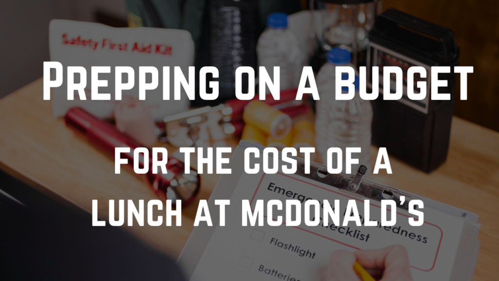 Prepping on a budget