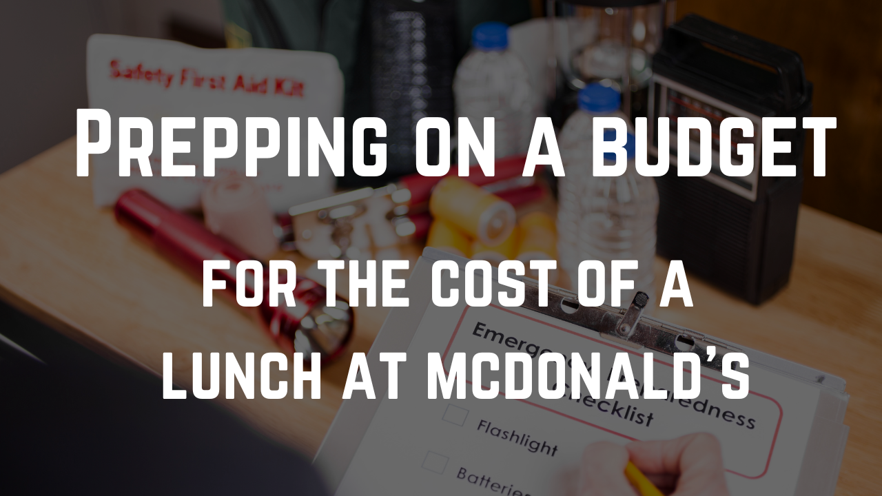 Prepping on a budget