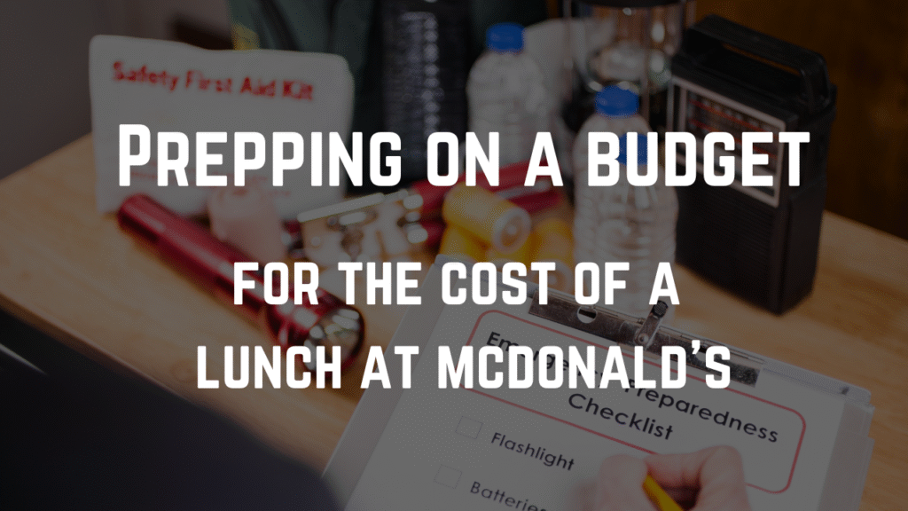 prepping on a budget
